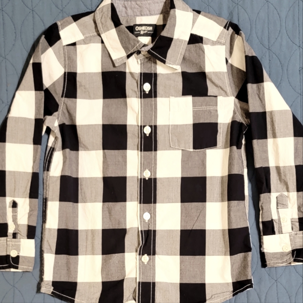 Oshkosh Buffalo Plaid Button-Down
